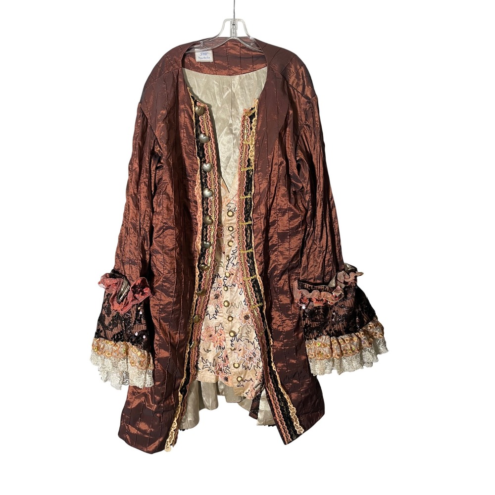 SMC Costume Grade Theatre Arts Brocade Overcoat Victorian Renfest Edwardian XXL - Picture 2 of 13